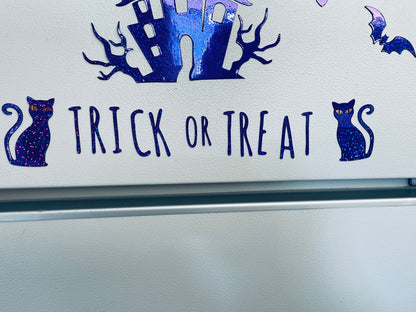 Haunted House Cruise Ship Magnets, Trick or Treat, Flying bats