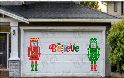 Nutcracker Christmas Garage Door Magnets — Festive Holiday Decor Sets