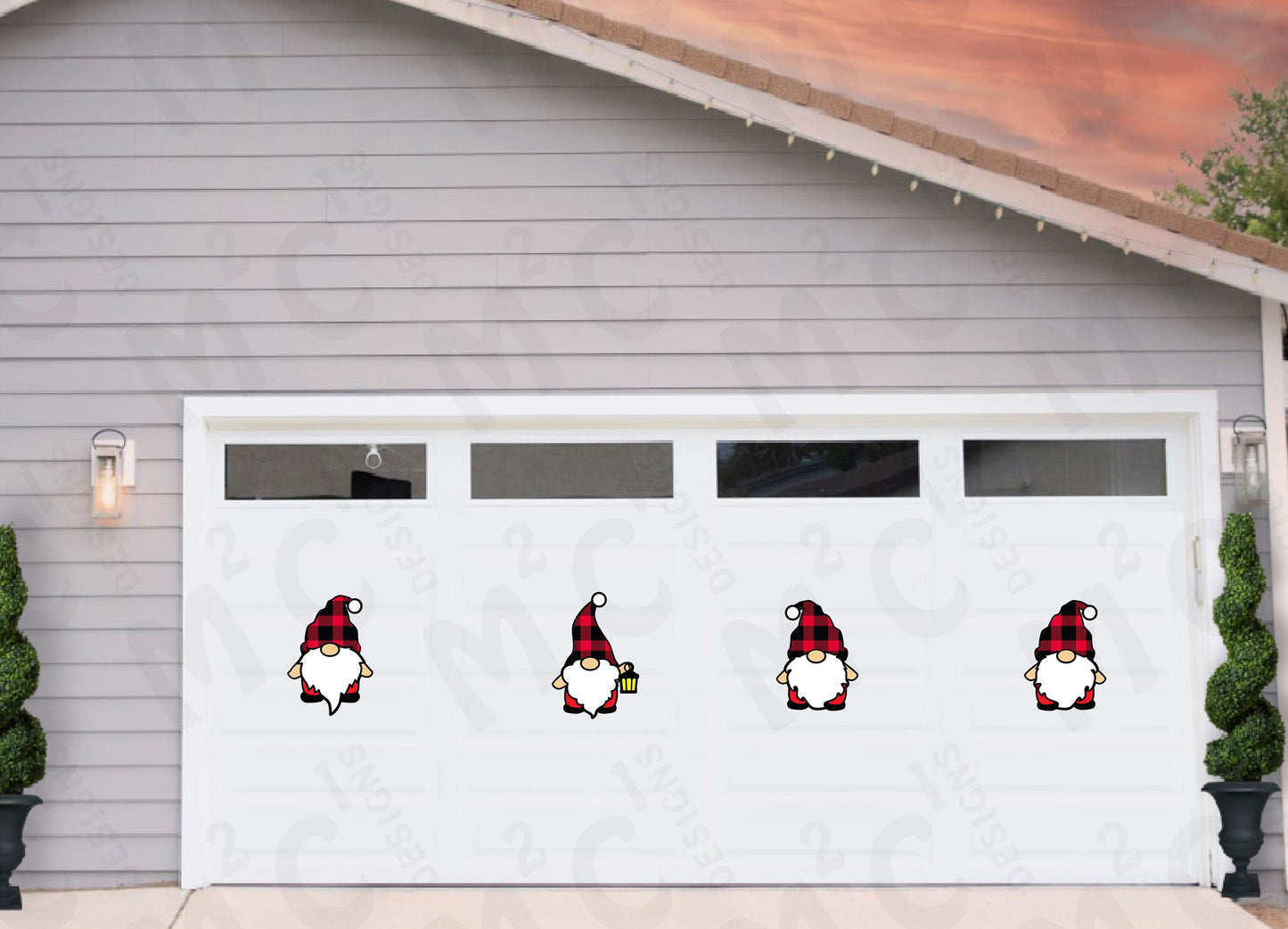 Fall Gnomes Christmas decorations for Garage Door: Holiday Home Decor