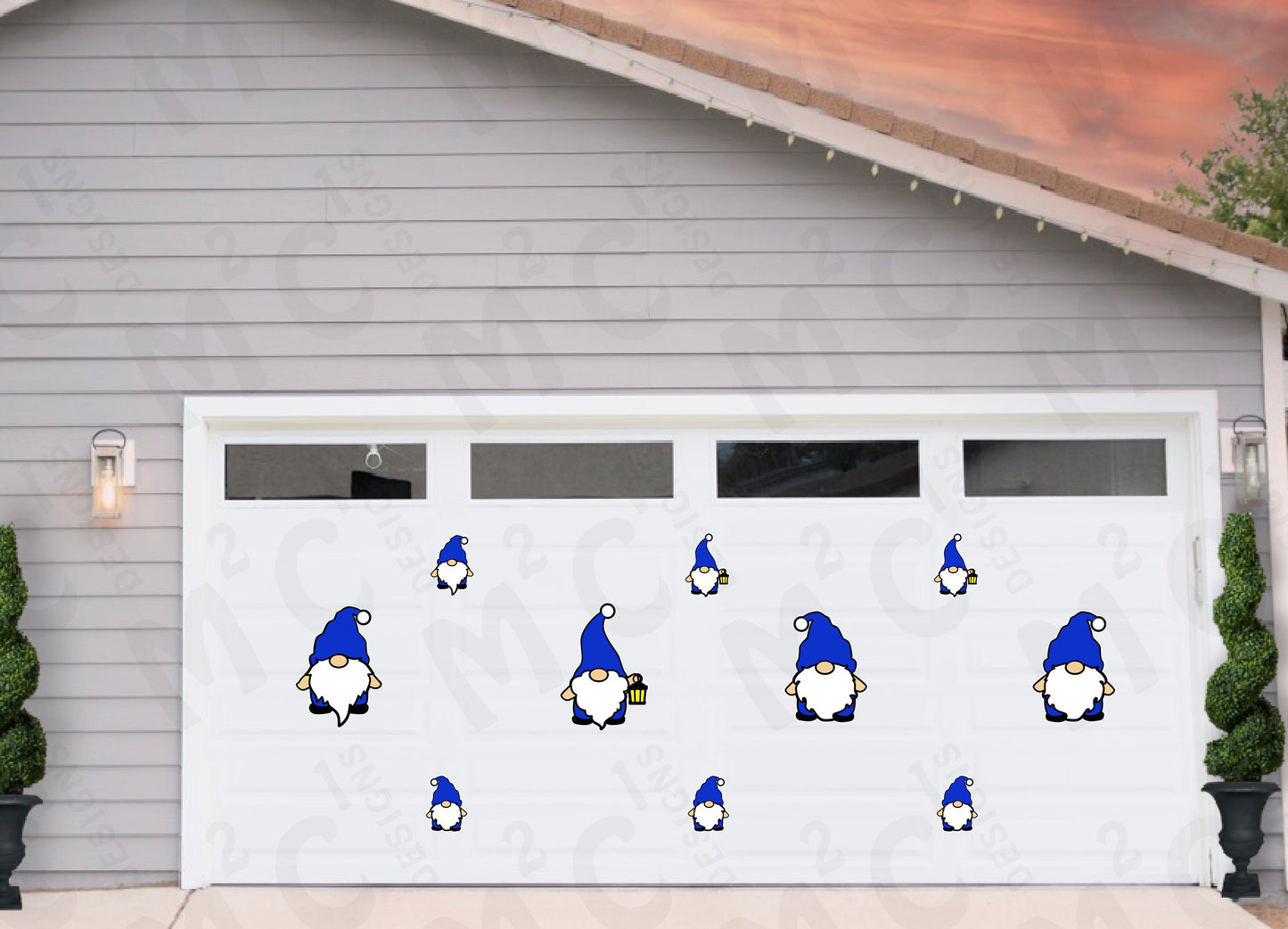 Fall Gnomes Christmas decorations for Garage Door: Holiday Home Decor