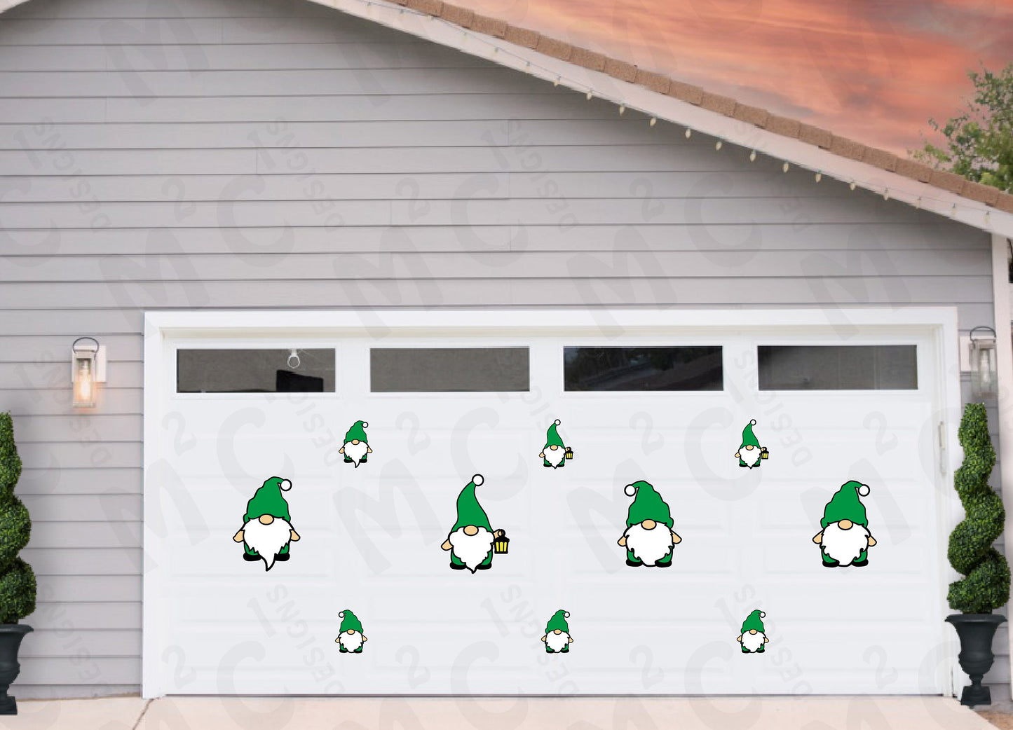 Fall Gnomes Christmas decorations for Garage Door: Holiday Home Decor