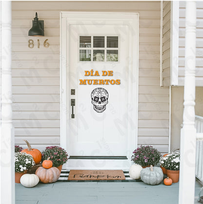 Día de Muertos Sugar Skull Magnets: Festive Garage Door Decor