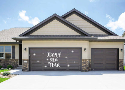 Happy New Year Magnetic Garage Door Sign | Reusable Celebration Decor