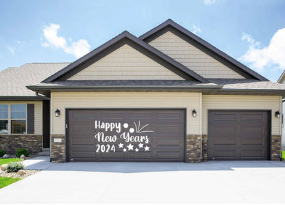 Happy New Year Magnetic Garage Door Sign | Reusable Celebration Decor