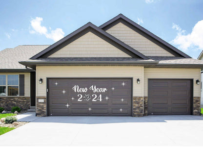 Happy New Year Magnetic Garage Door Sign | Reusable Celebration Decor
