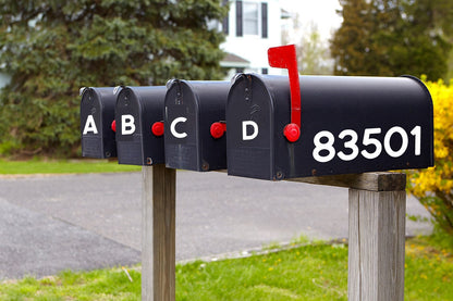 Mailbox 4 inches Magnetic Numbers: Personalized Home Address Sign