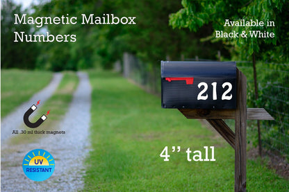 Mailbox 4 inches Magnetic Numbers: Personalized Home Address Sign