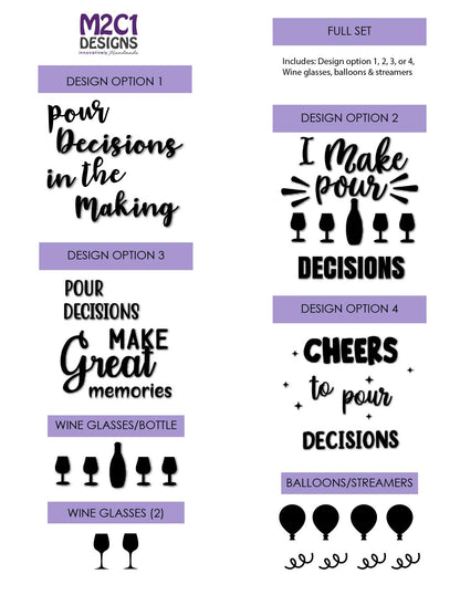 Pour Decisions in the Making | Birthday Cruise, Girls trip, Fridge Magnets