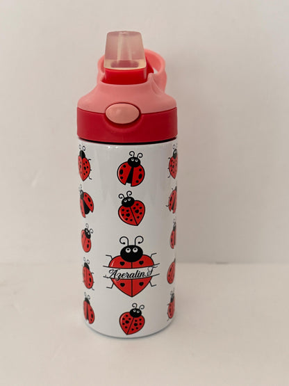 Ladybug Tumbler: Stainless Steel Spring Tumbler