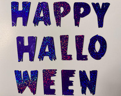 Happy Halloween Cruise Door Magnets: Spiders, Bats, Letters