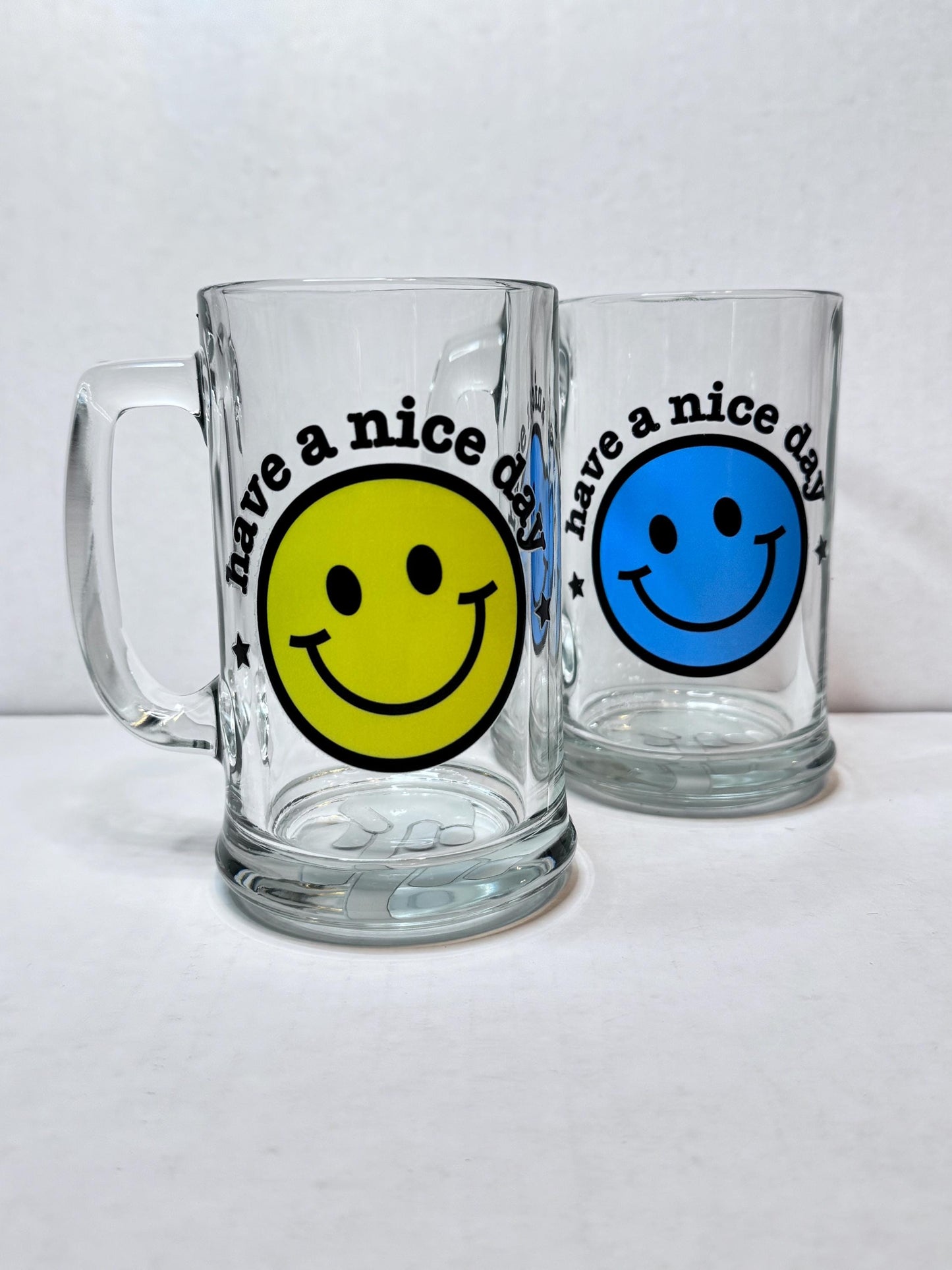 Middle Finger Beer Mug:  Have a Nice Day Humorous Gag Gift