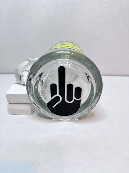 Middle Finger Beer Mug:  Have a Nice Day Humorous Gag Gift