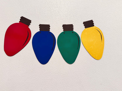 Jumbo Christmas Bulb Magnets – Festive Garage Door Decorations
