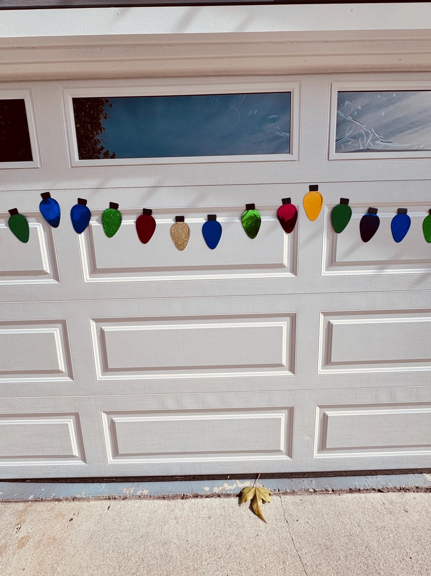 Jumbo Christmas Bulb Magnets – Festive Garage Door Decorations