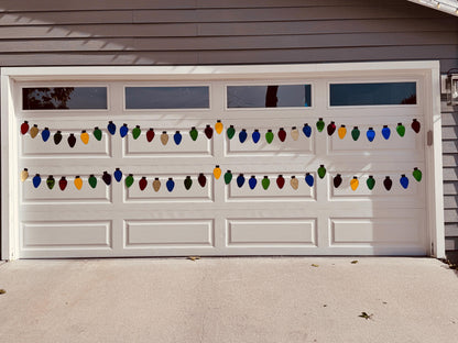 Jumbo Christmas Bulb Magnets – Festive Garage Door Decorations