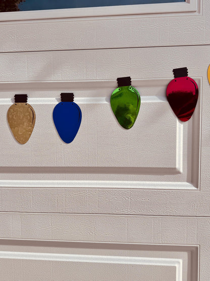 Jumbo Christmas Bulb Magnets – Festive Garage Door Decorations
