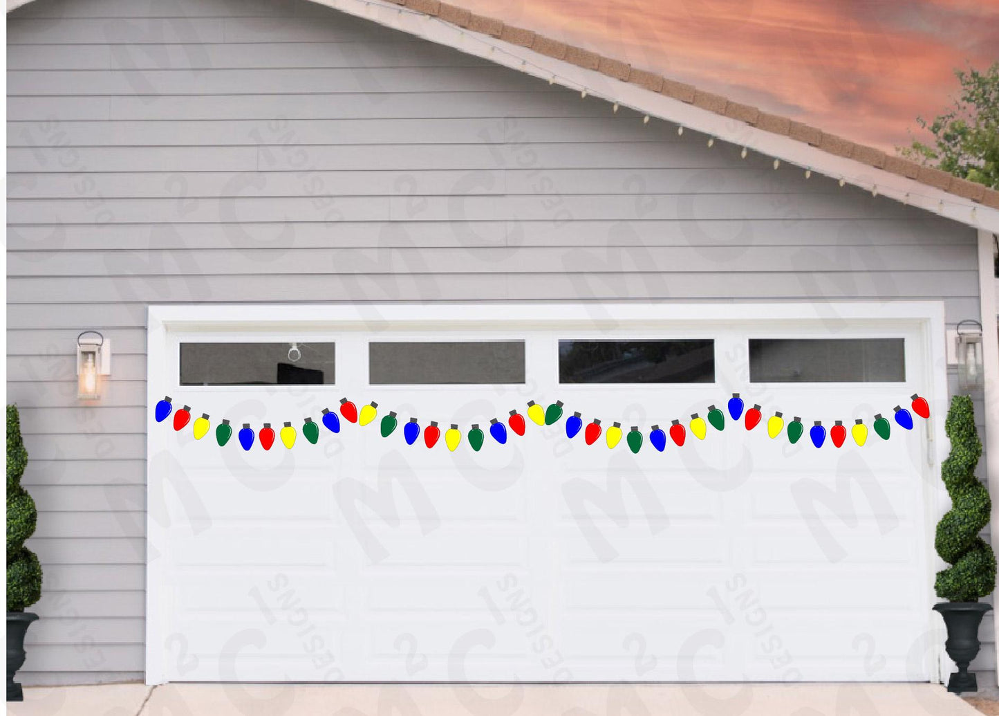 Jumbo Christmas Bulb Magnets – Festive Garage Door Decorations