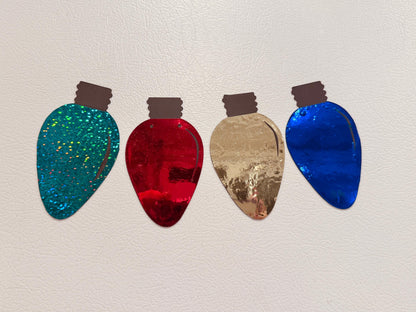 Jumbo Christmas Bulb Magnets – Festive Garage Door Decorations