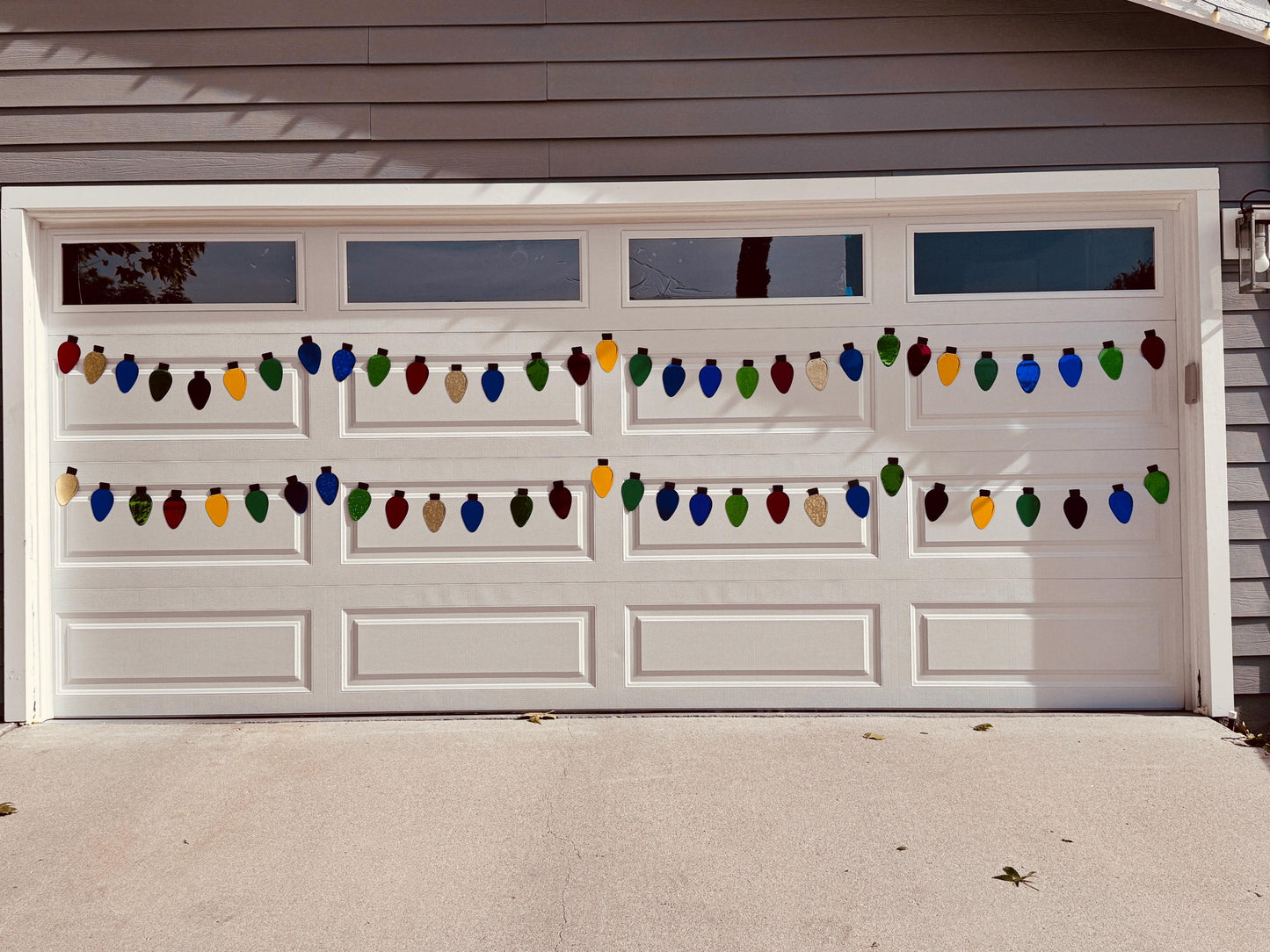 Jumbo Christmas Bulb Magnets – Festive Garage Door Decorations