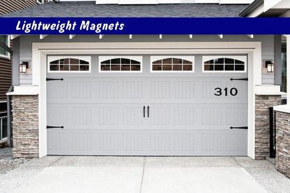 Custom Lightweight Vinyl Magnetic House Numbers: Garage, Door, Mailbox