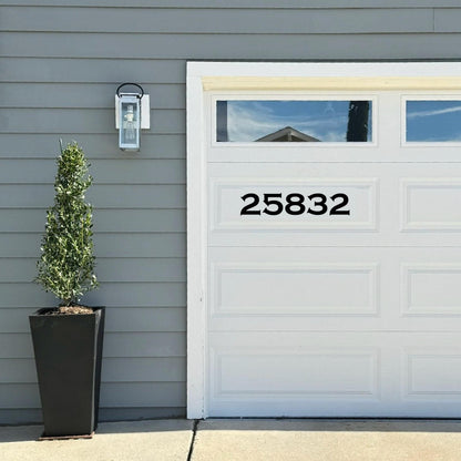Custom Lightweight Vinyl Magnetic House Numbers: Garage, Door, Mailbox