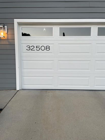Custom Lightweight Vinyl Magnetic House Numbers: Garage, Door, Mailbox