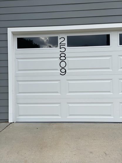 Custom Lightweight Vinyl Magnetic House Numbers: Garage, Door, Mailbox