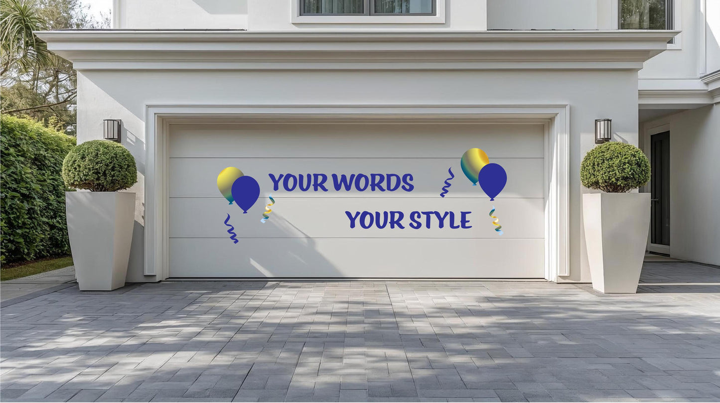 Personalized Magnetic Garage Door Letters: Weatherproof UV Vinyl