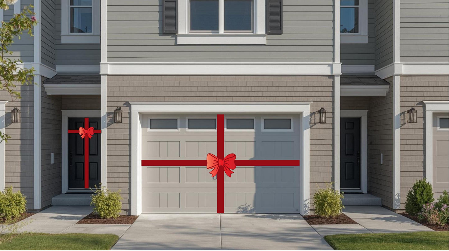 Oversized Magnetic Garage Door Bow, Holiday Car, Locker Decor