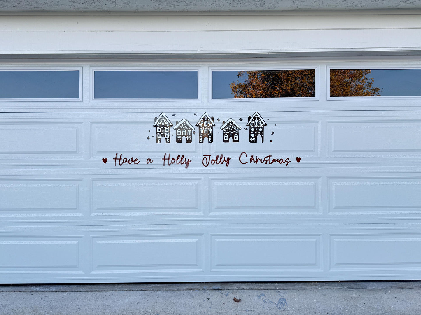 Gingerbread House Garage Door Magnets | Holiday Outdoor Decor, Set of 5