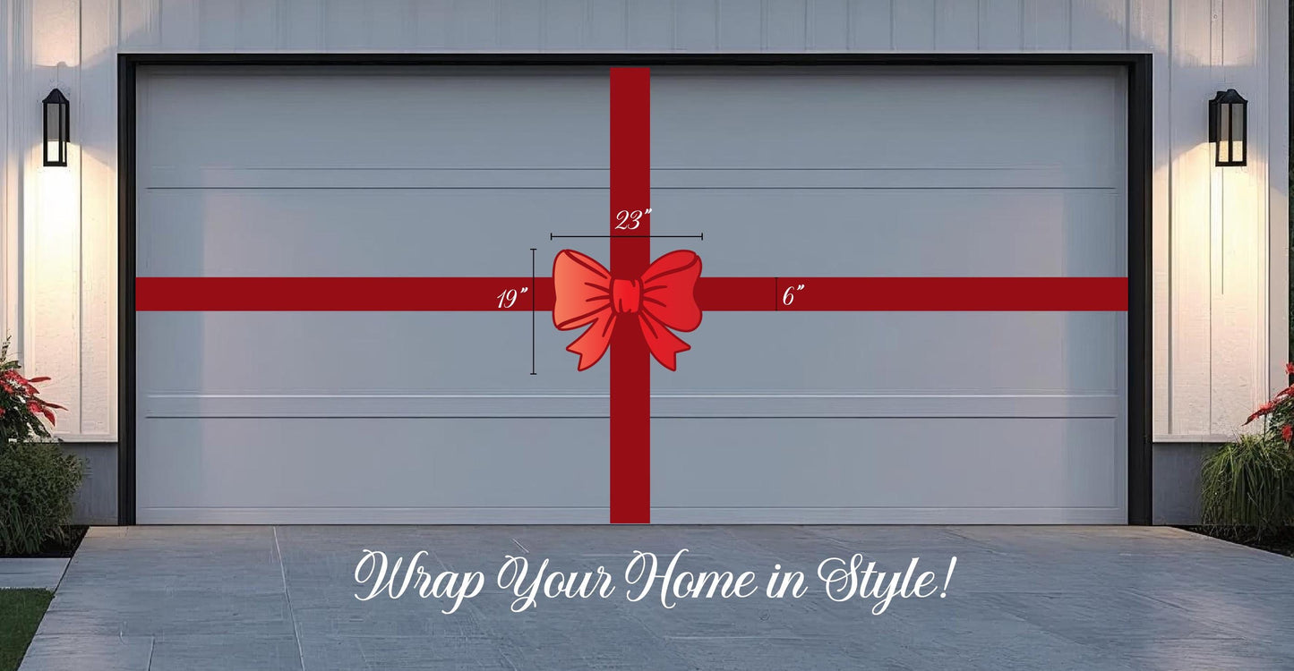 Oversized Magnetic Garage Door Bow, Holiday Car, Locker Decor