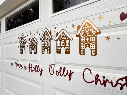Gingerbread House Garage Door Magnets | Holiday Outdoor Decor, Set of 5