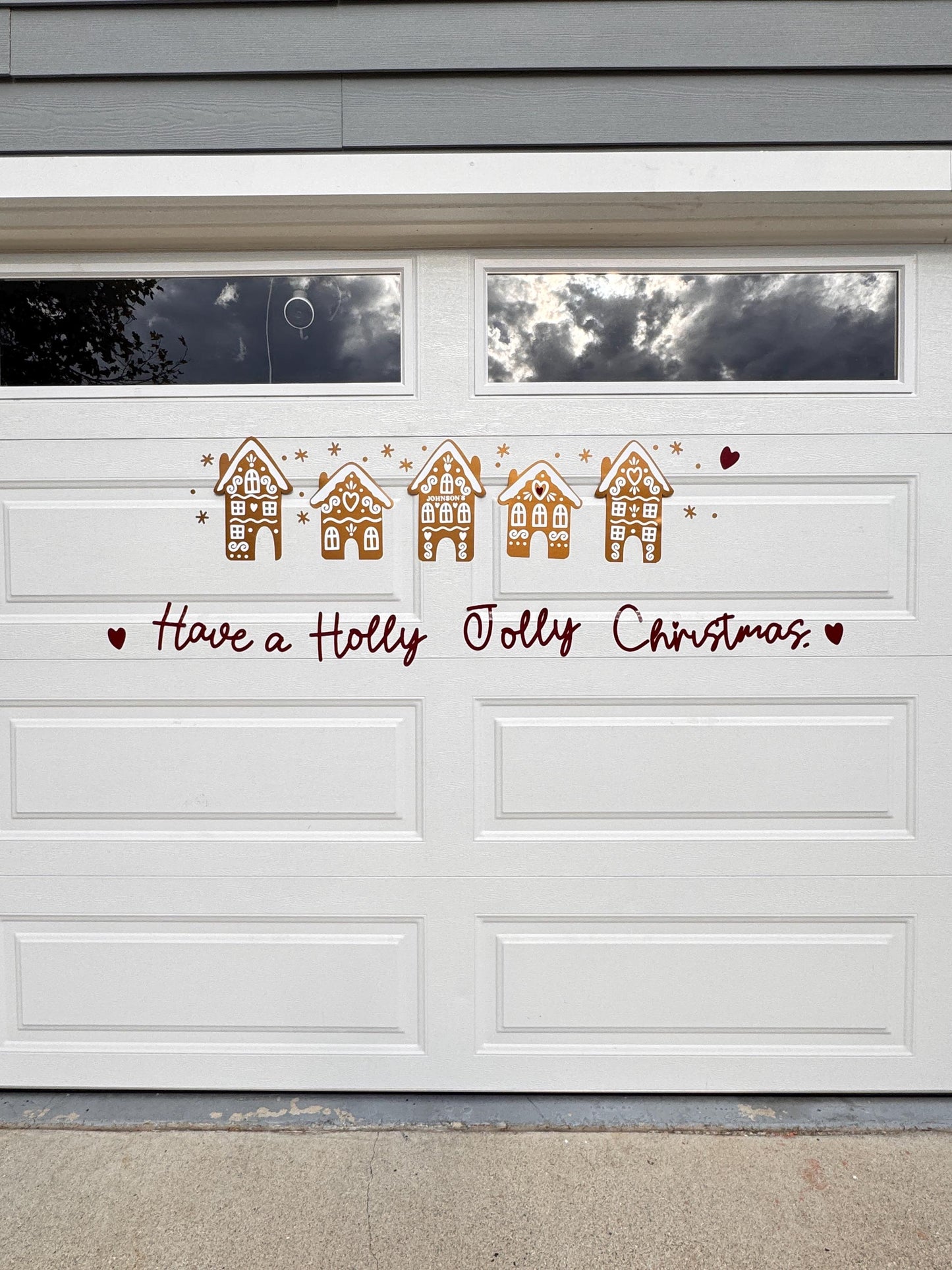 Gingerbread House Garage Door Magnets | Holiday Outdoor Decor, Set of 5