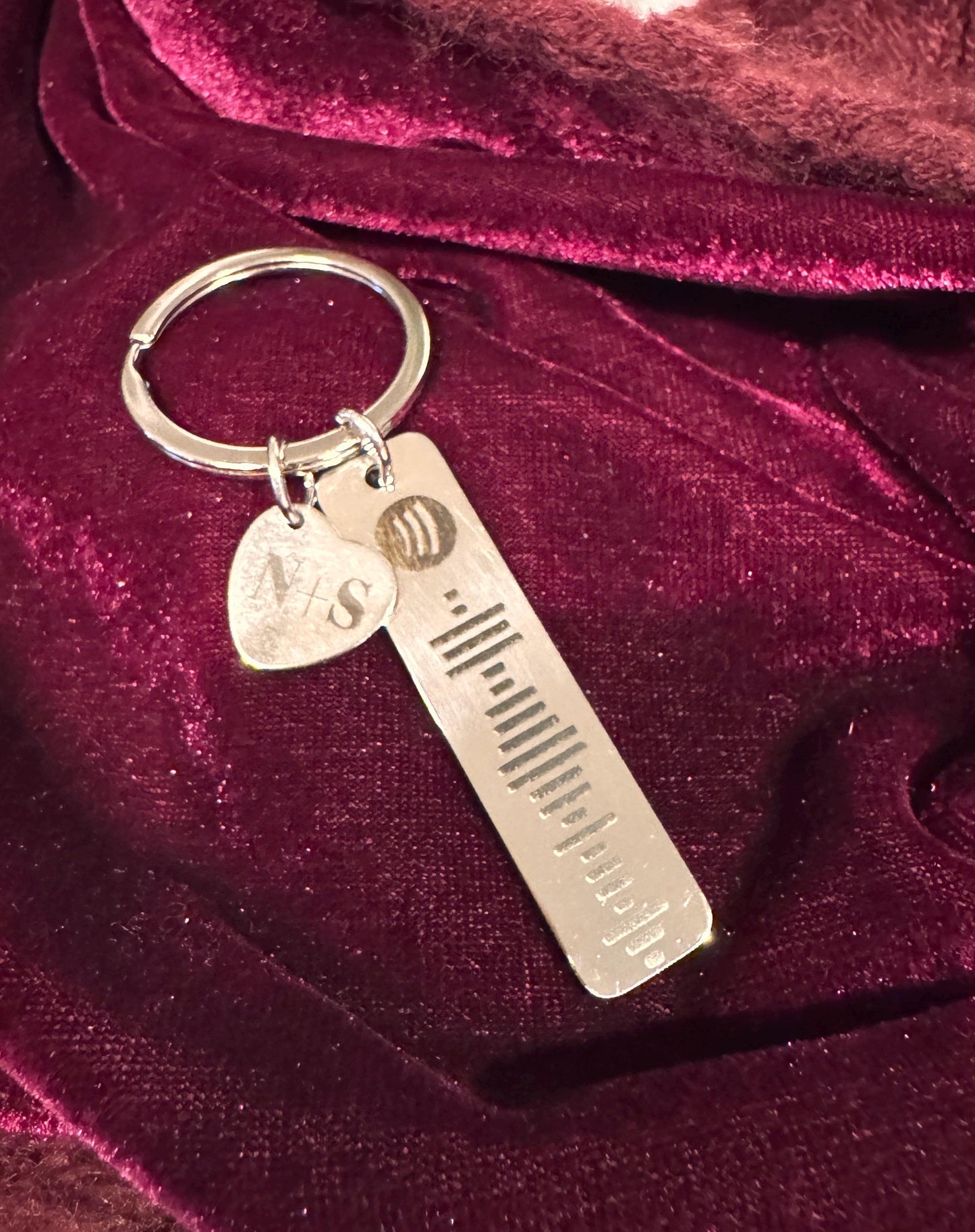 Custom Spotify Code Keychain | Personalized Engraved Music Keyring