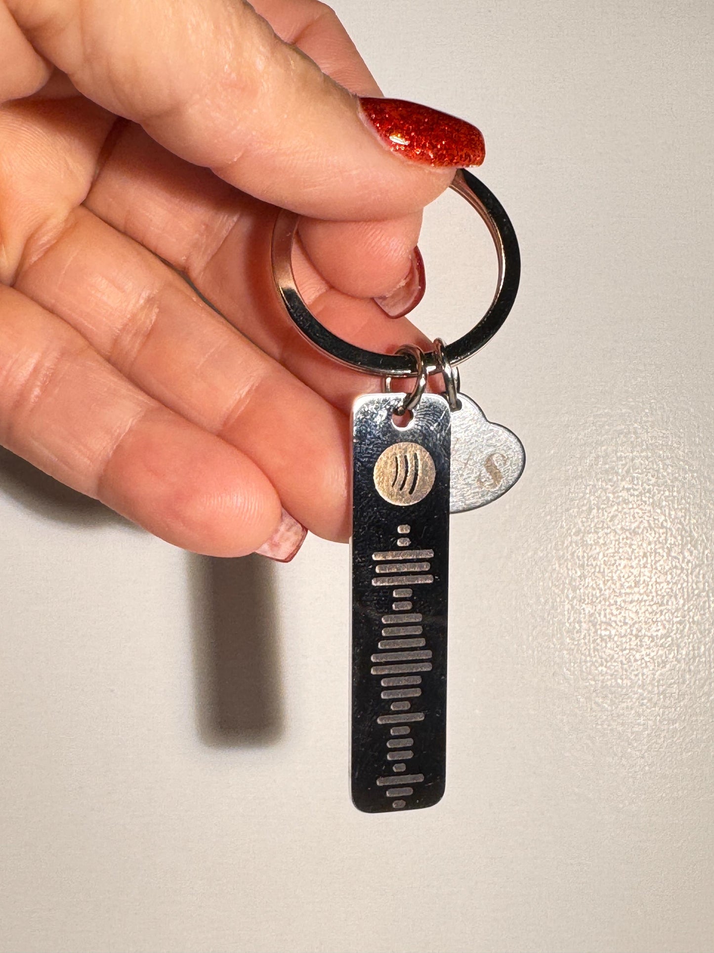 Custom Spotify Code Keychain | Personalized Engraved Music Keyring
