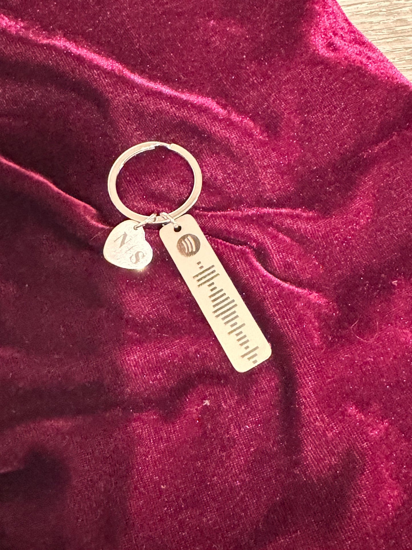 Custom Spotify Code Keychain | Personalized Engraved Music Keyring
