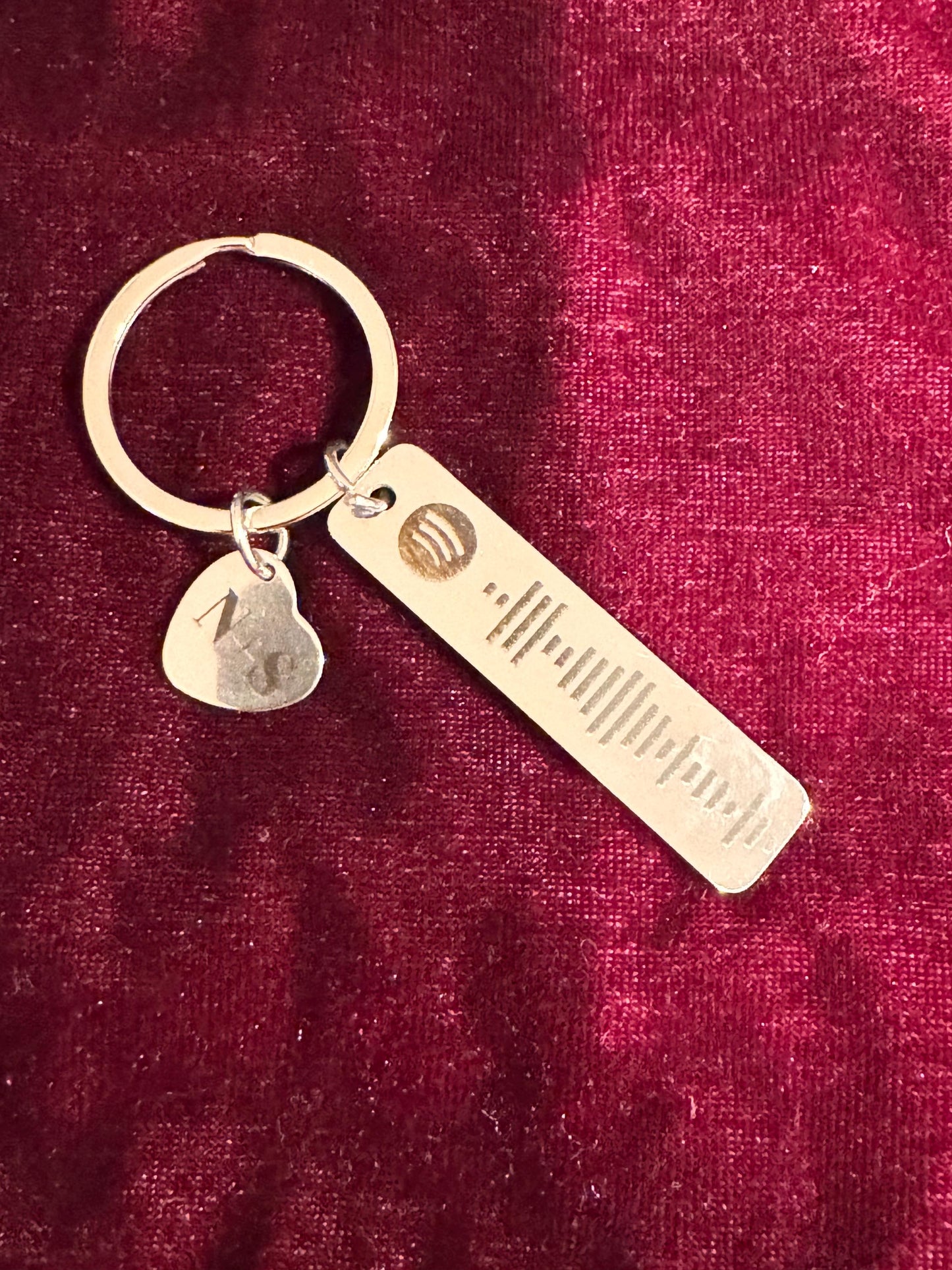 Custom Spotify Code Keychain | Personalized Engraved Music Keyring