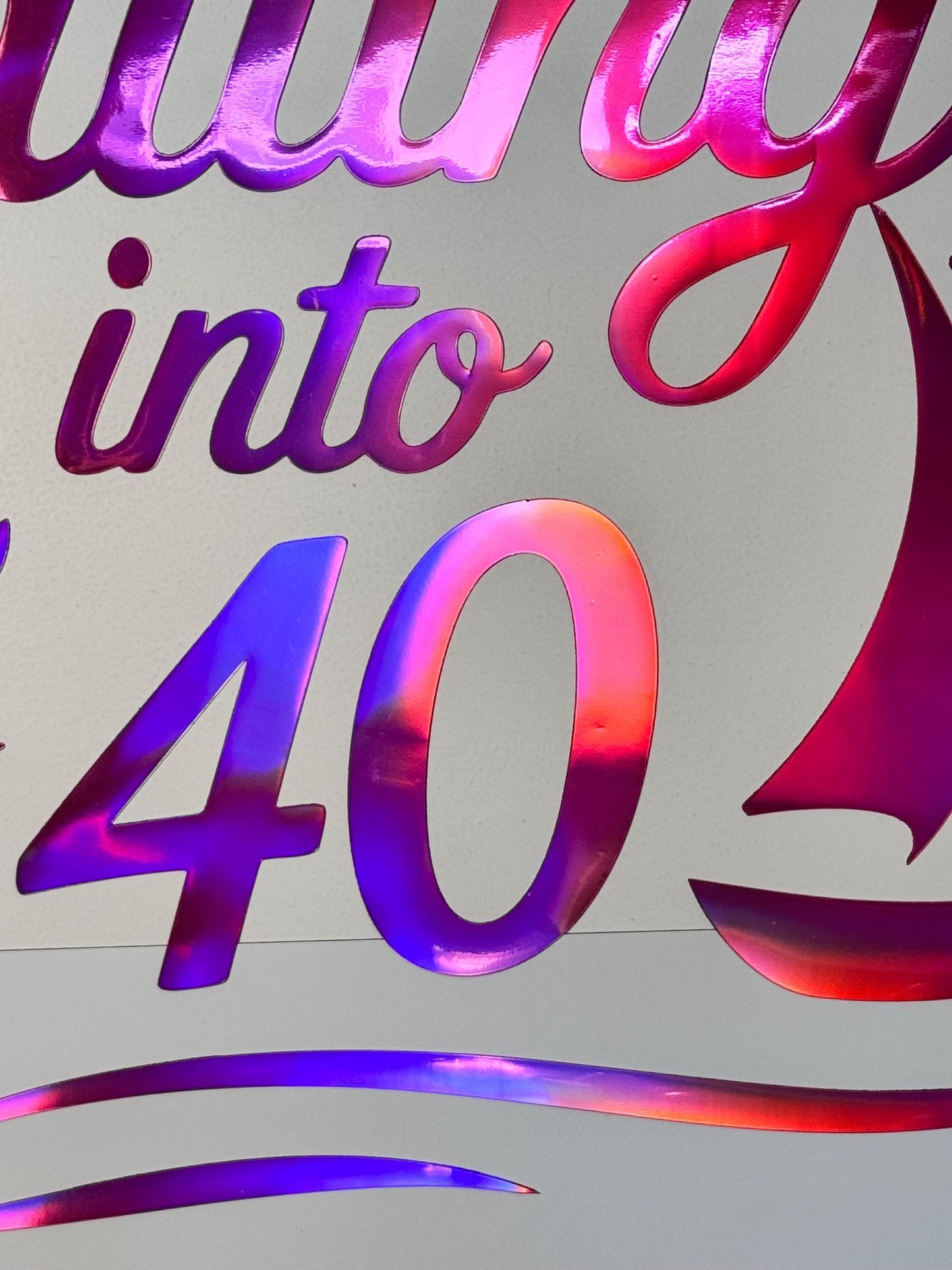 Custom Nautical Birthday Cruise Door Magnet, Sailing Into Milestone Year Decor
