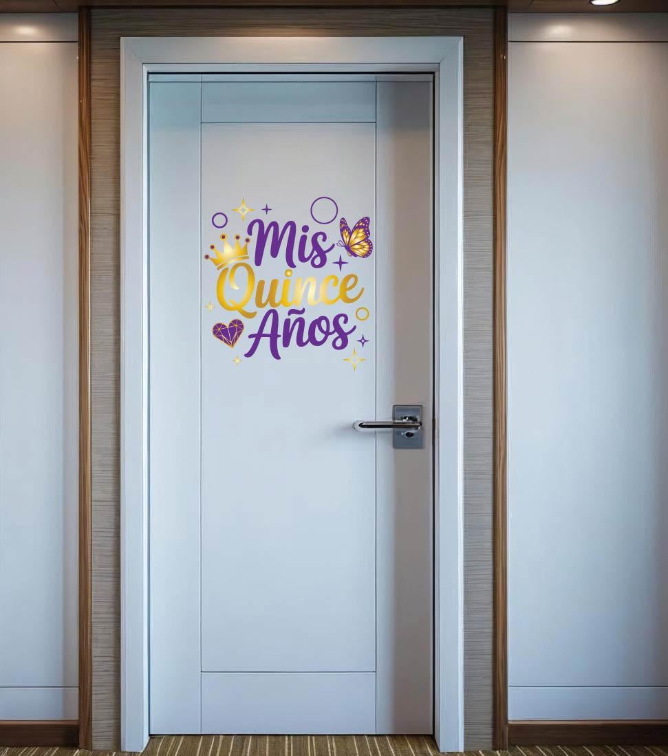 Mis Quinceañera Cruise Ship Door Magnet | Sweet 15 Birthday Cabin Decor