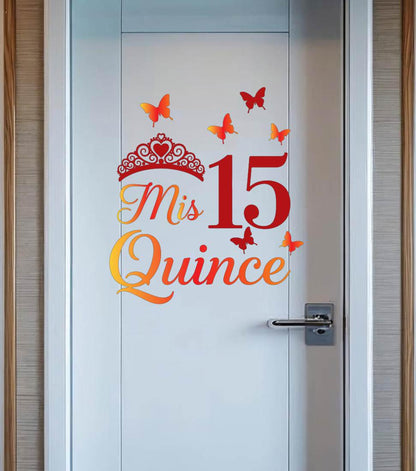 Mis Quinceañera Cruise Ship Door Magnet | Sweet 15 Birthday Cabin Decor