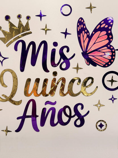 Mis Quinceañera Cruise Ship Door Magnet | Sweet 15 Birthday Cabin Decor