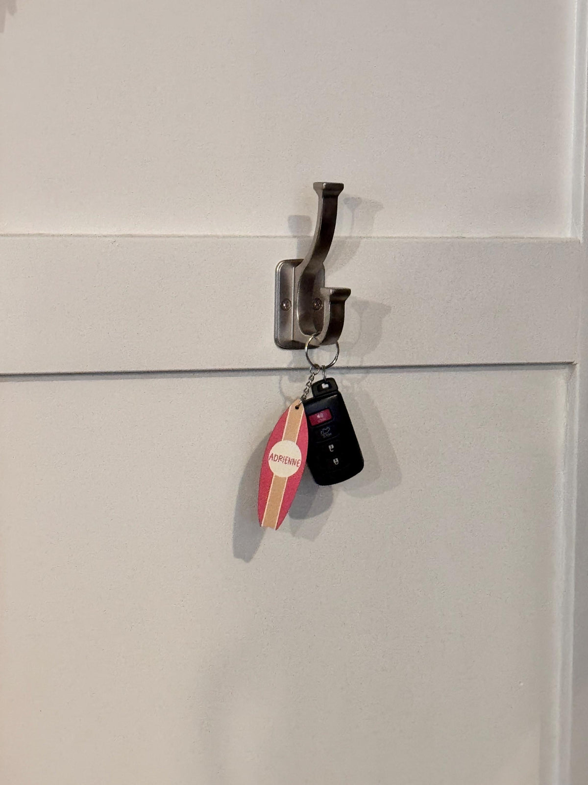 Personalized Surfboard Keychain | Coastal Key Organizer, Beach House Tag
