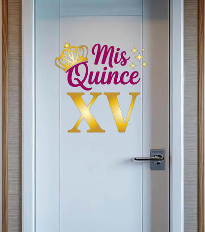 Mis Quinceañera Cruise Ship Door Magnet | Sweet 15 Birthday Cabin Decor