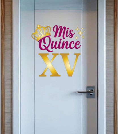 Mis Quinceañera Cruise Ship Door Magnet | Sweet 15 Birthday Cabin Decor