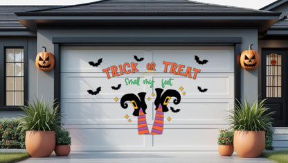 Halloween Garage Magnets | Trick or Treat Witch Legs Decor