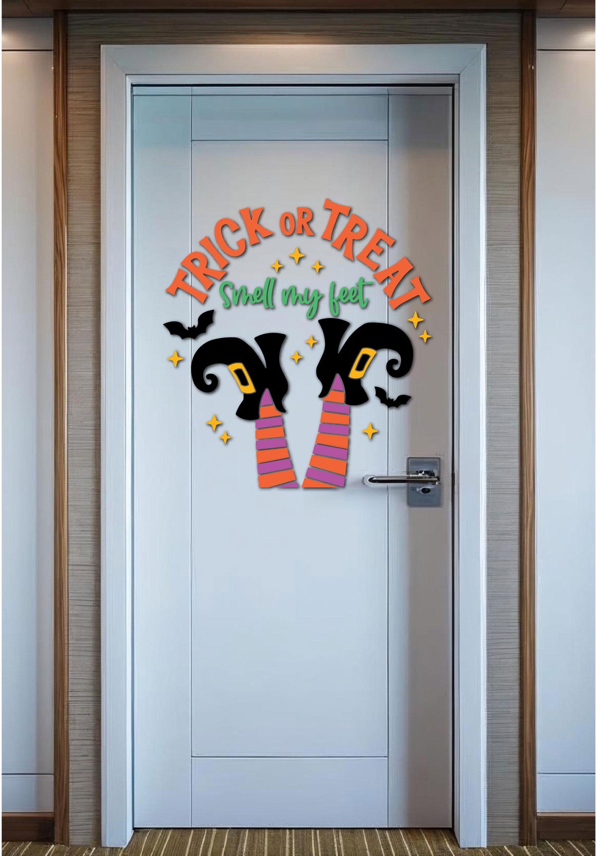 Halloween Witch Legs Cruise Cabin Magnet | Trick or Treat Smell My Feet Door Decor