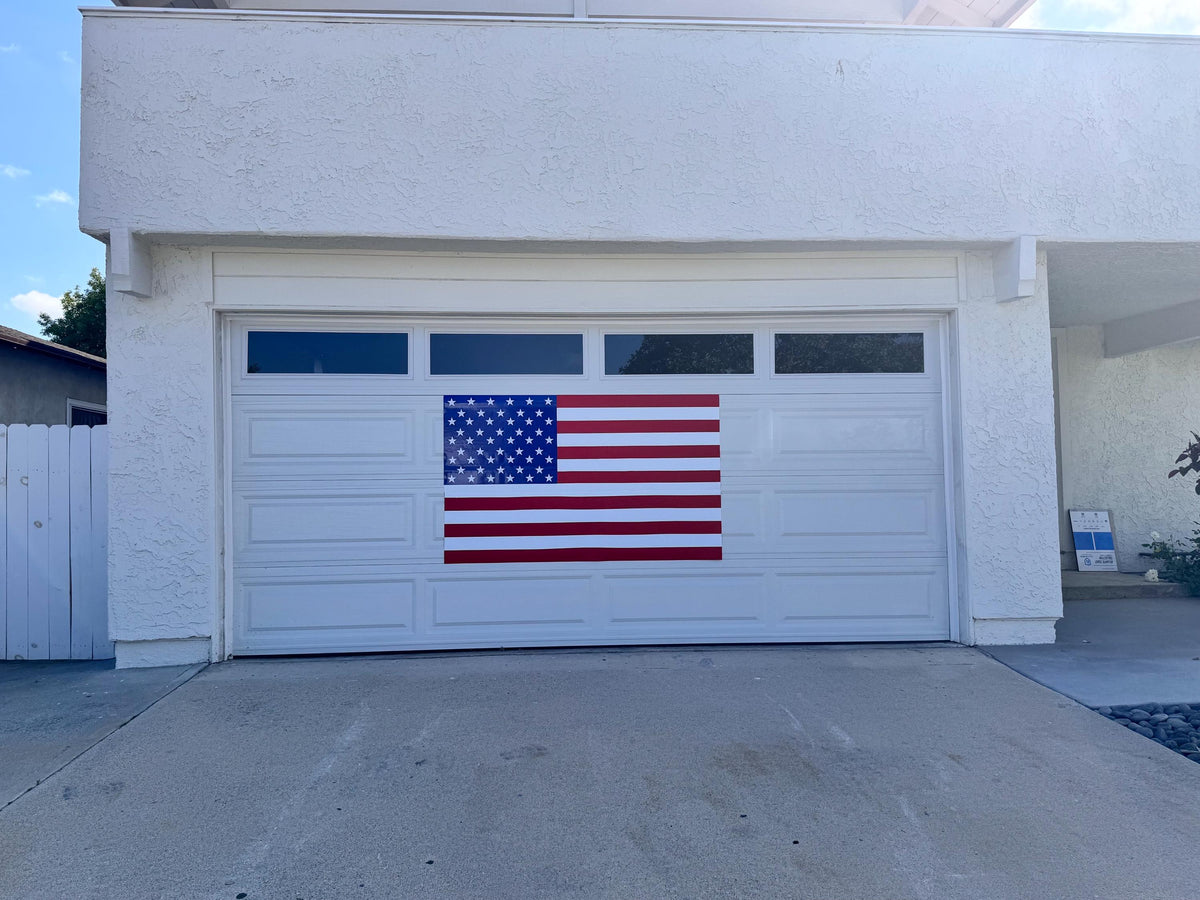Large Magnetic American Flag 70x42 Inch | US Flag for Metal Doors, Garage & Car | Patriotic Magnet Décor