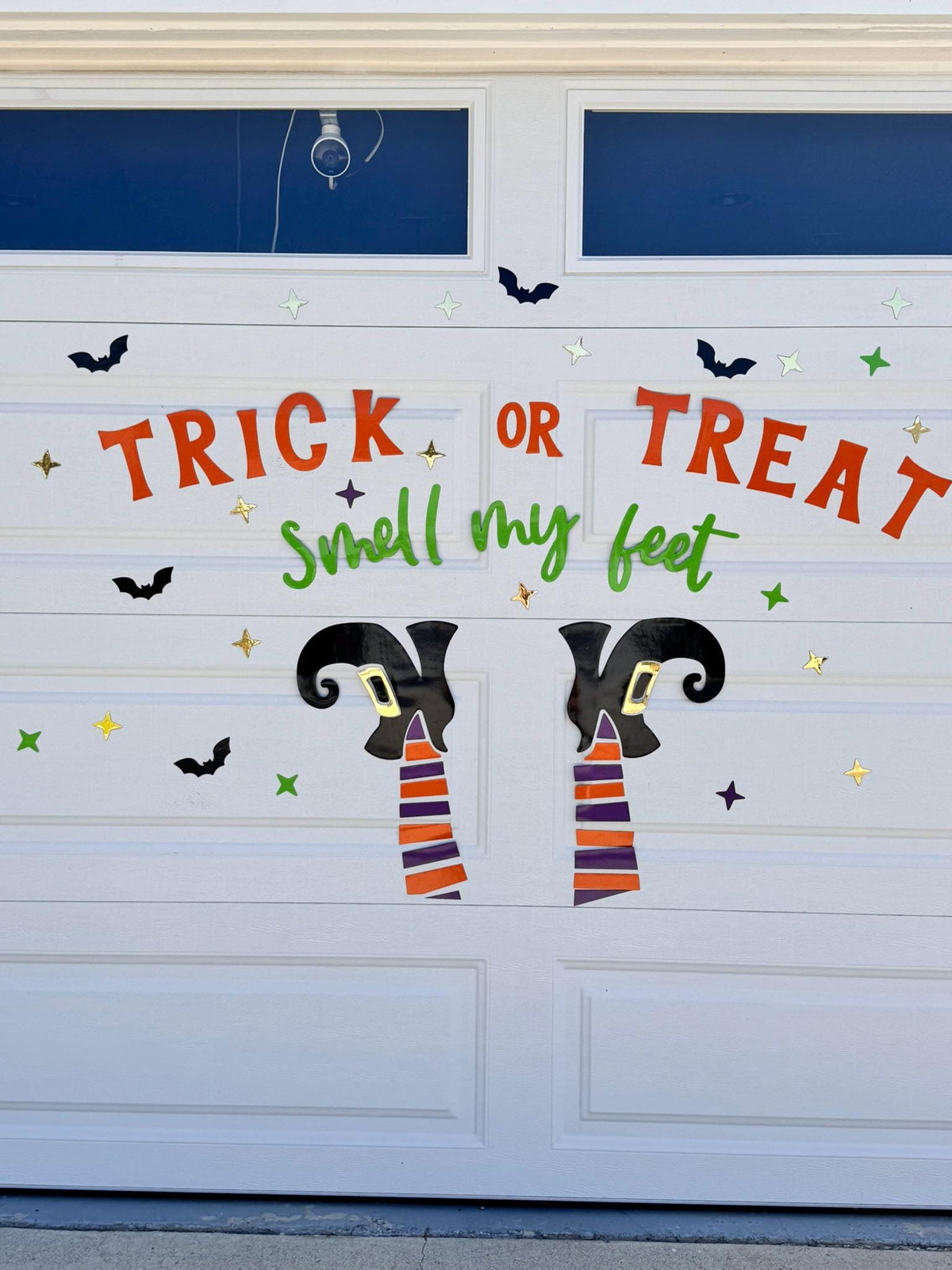 Halloween Garage Magnets | Trick or Treat Witch Legs Decor