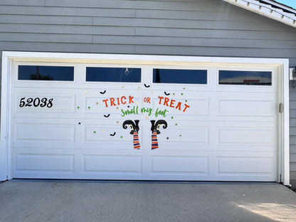 Halloween Garage Magnets | Trick or Treat Witch Legs Decor