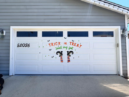Halloween Garage Magnets | Trick or Treat Witch Legs Decor